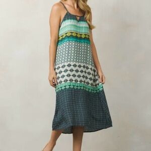 PrAna Nari Halter Midi Sleeveless Dress Small
